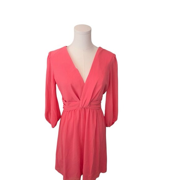 NEW Vince Camuto Women's 6 Gathered Chiffon Fairy Balloon Couture Flowy Dress - Picture 3 of 10